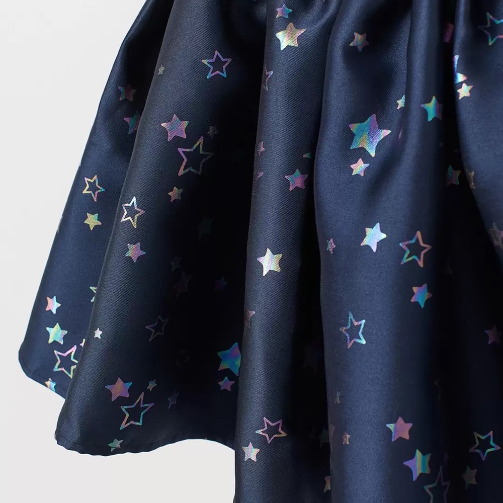 ❌SOLD❌ H&M Navy Star Print Dress - Picture 3 of 7